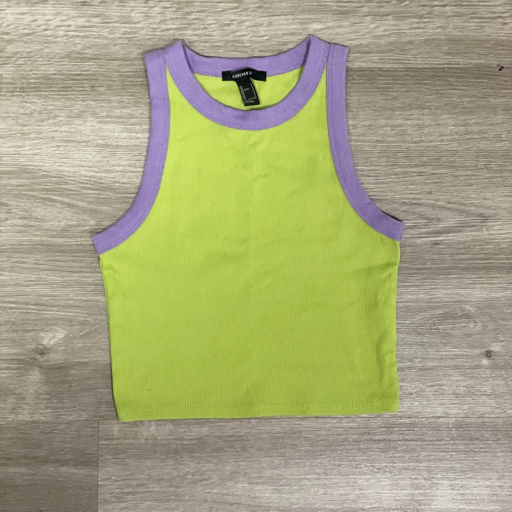 Forever21 Green Tank/Crop Top